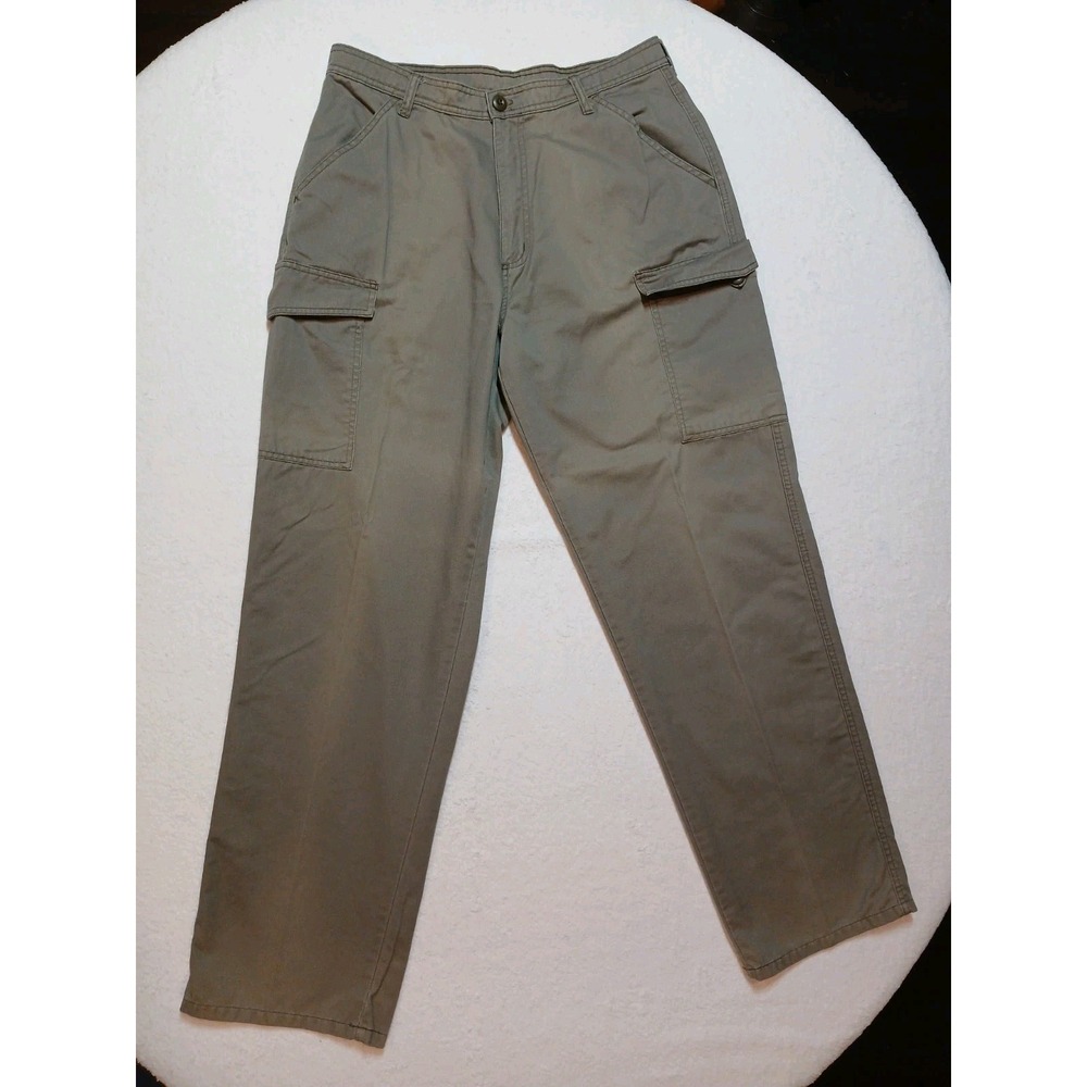 Vtg Polo Jeans Co Ralph Lauren Cargo Pants Mens 34x32 Olive Green Y2K Utility